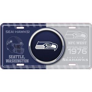 Seattle Seahawks NFL Bullseye License Plate
